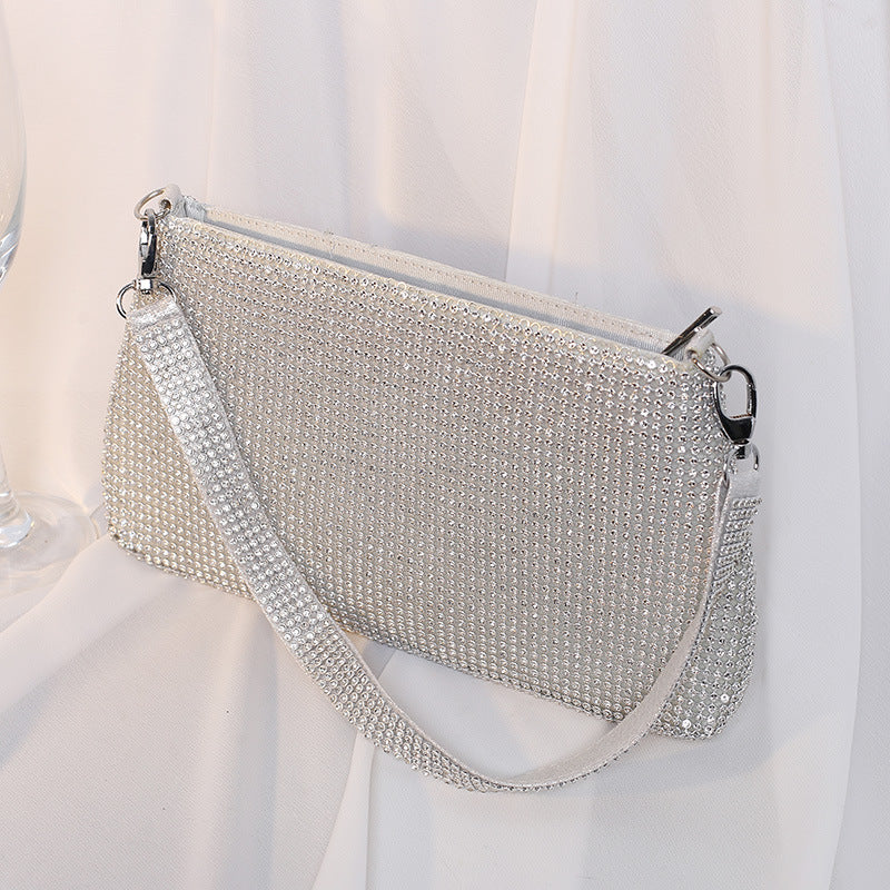 Women's Dinner Banquet Handmade Rhinestone Underarm Evening Bags