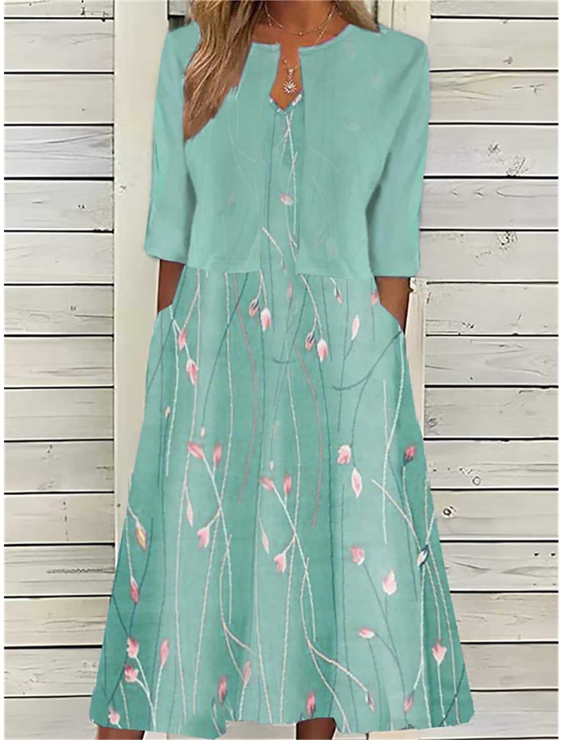Women's Mature Elegant Long Two-piece Set Dress Dresses