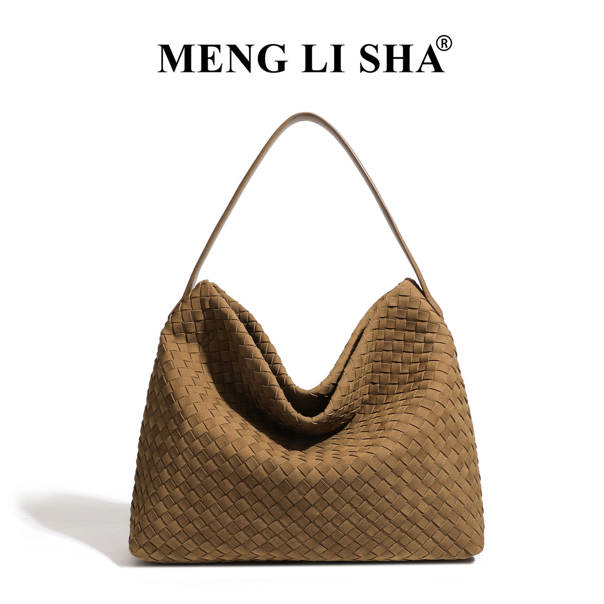 Retro High-grade Frosted Hand-woven Commuter Large Capacity Women's Shoulder Bag