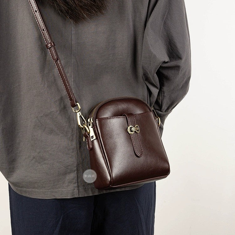 Women's Elegant Creative Leather Mini Mobile Crossbody Bags