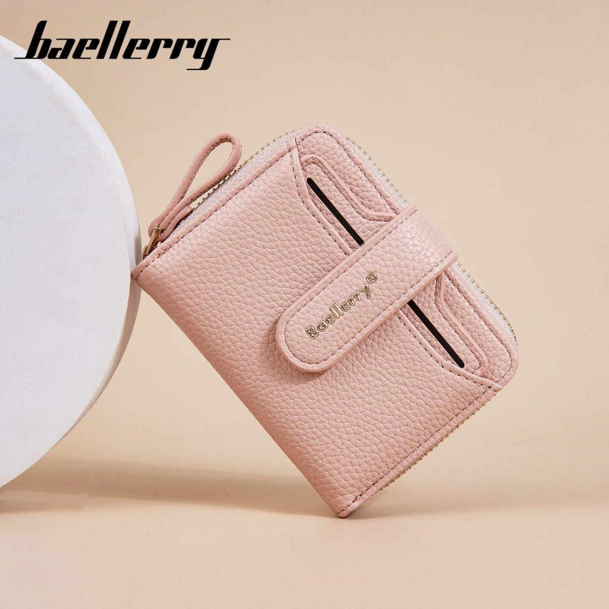 Women's Chic Snap Button Multi Slots Advanced Ladies Wallet