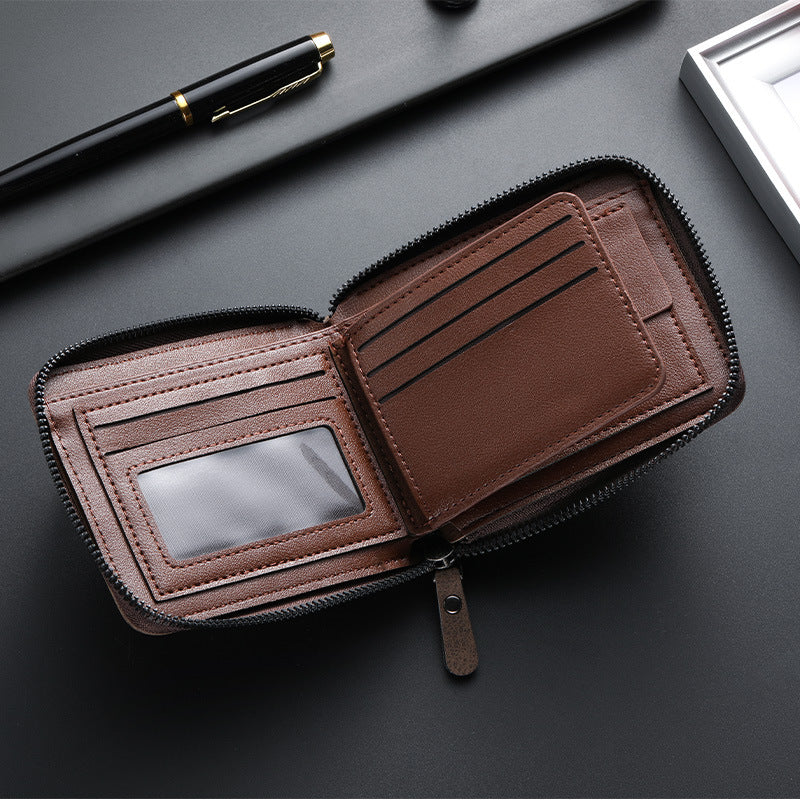 Men's Business Short Multiple Slots Large Capacity Men's Wallet