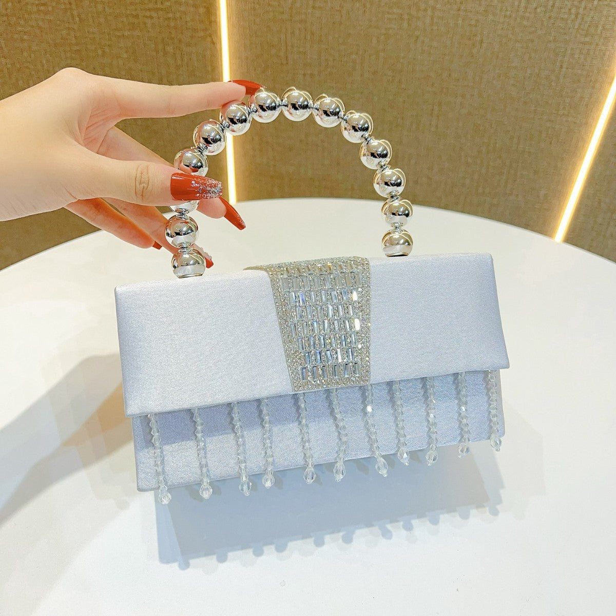 Classic Style Sequins Banquet Pearl Box Bags