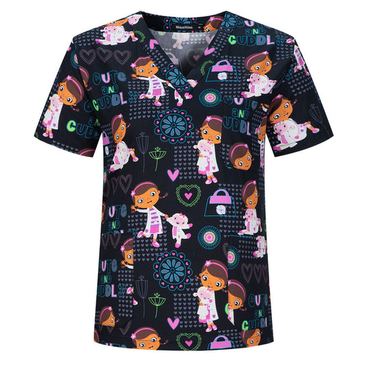 Women's & Men's & Hand Washing Clothes Brush T-shirt Uniform