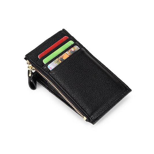 Outside Leather Folding Female Multifunctional First Ladies Wallets
