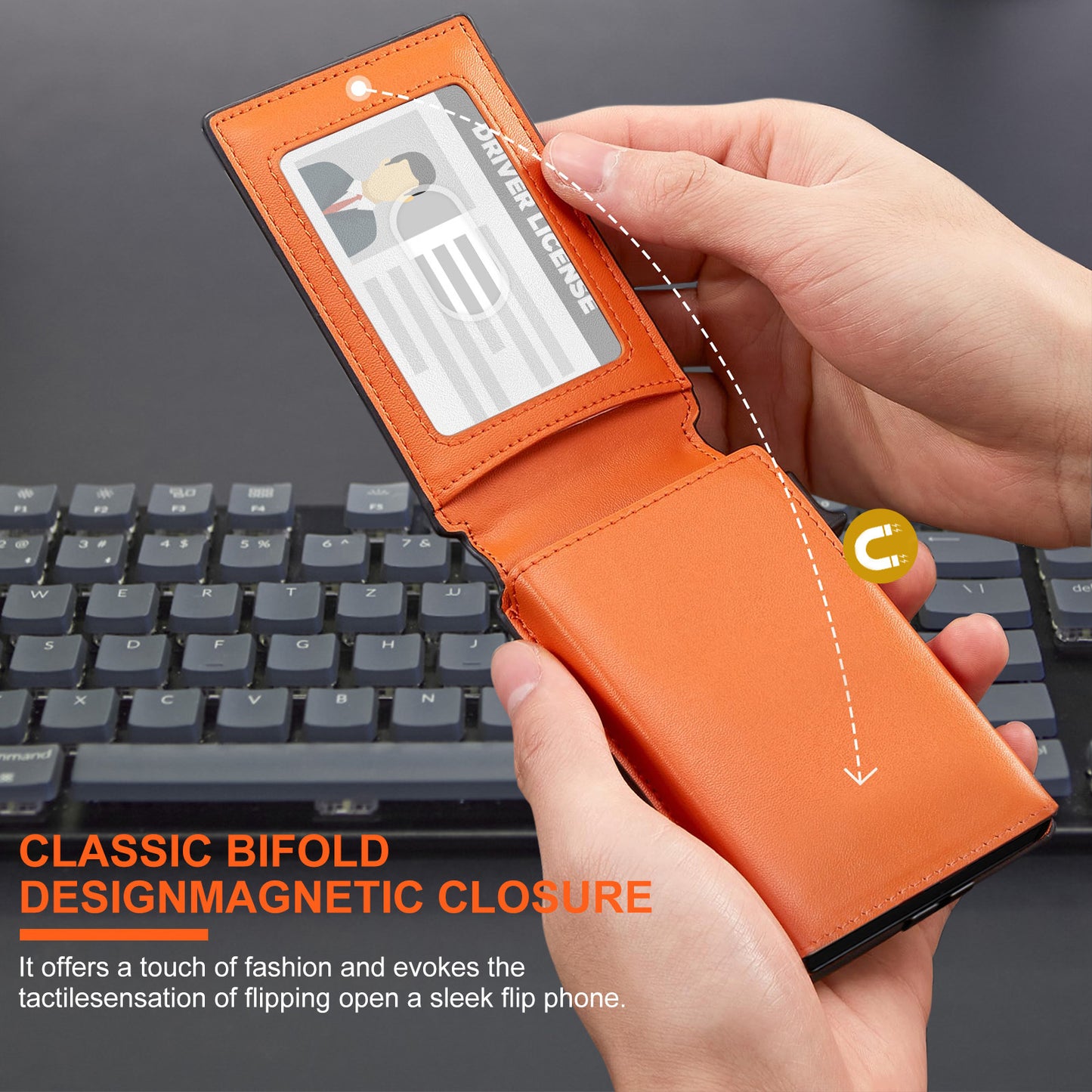 Men's Carbon Fiber Leather Soft Swiping High Men's Wallets