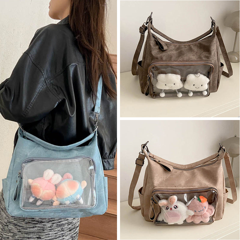 Style Transparent Barlow Valley Cartoon Large Capacity Versatile Bags