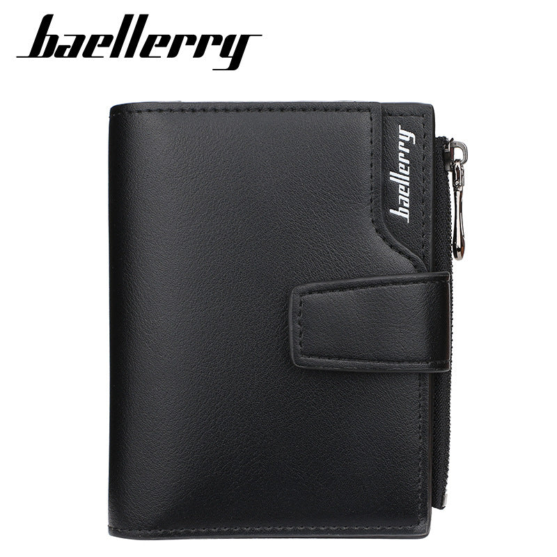 Women's Leather Short Korean Style Multiple Slots Zipper Hasp Ladies Wallet