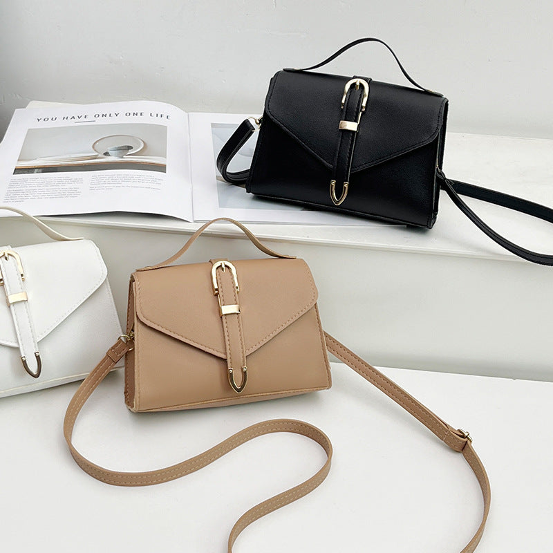 Fashion Solid Color Personalized Niche Advanced Women's Handbag