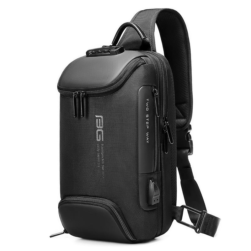Men's Large Capacity Waterproof Password Computer Special Men's Messenger Bags