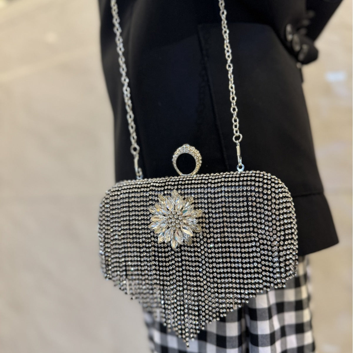 Full Diamond Rhinestone Clutch Bar Banquet Evening Bags