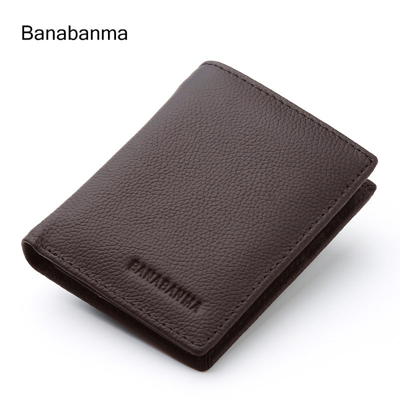 Men's Fashion Business Litchi Grain Large Capacity Men's Wallet