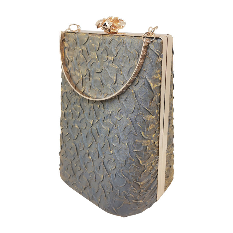 Women's Fashion Dinner Large Capacity Dress Garment Pleated Evening Bags