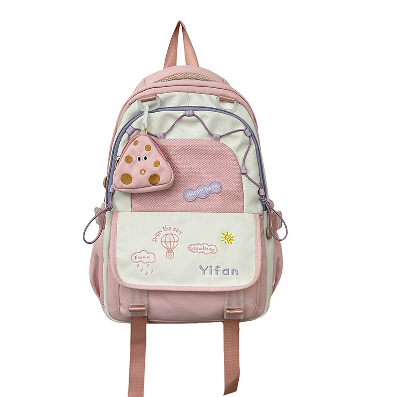 Junior High Female Simple Senior Distribution Backpacks