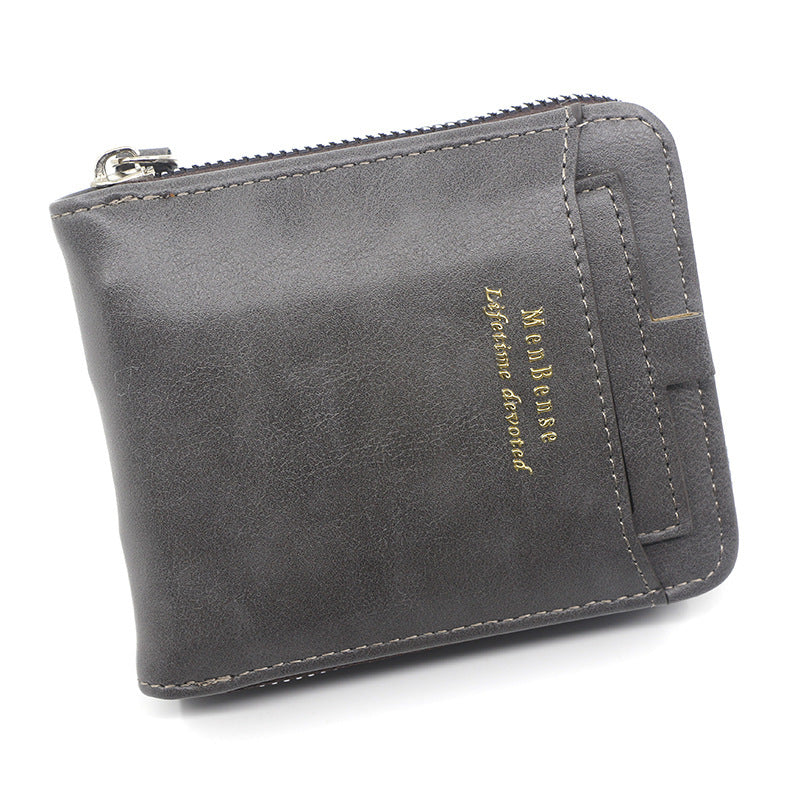 Men's Short Car Drawing Large Capacity Multiple Slots Male Men's Wallet