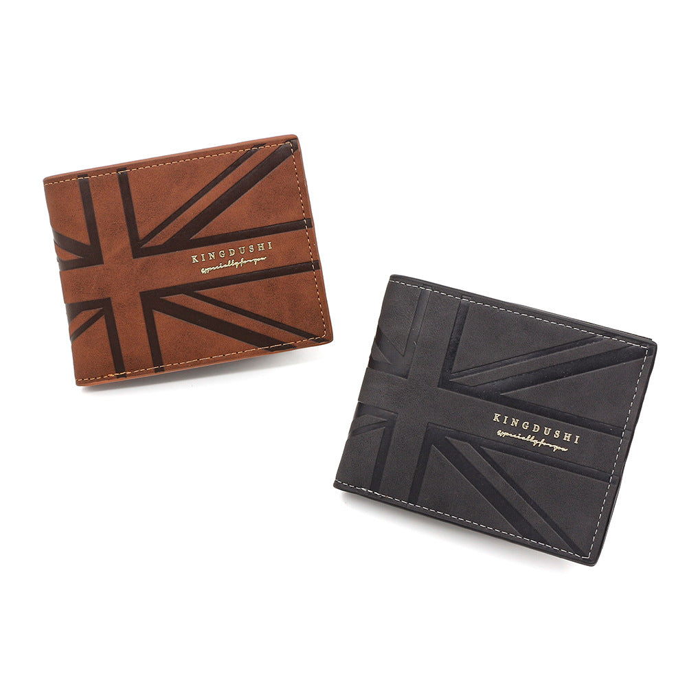 Men's Fashion Short Zipper Thin Multiple Slots Large Capacity Horizontal Business Men's Wallet