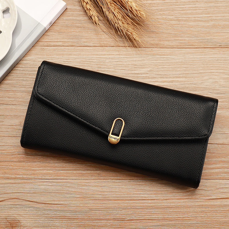 Women's Large Capacity Multifunctional Clutch Zipper Hasp Bags