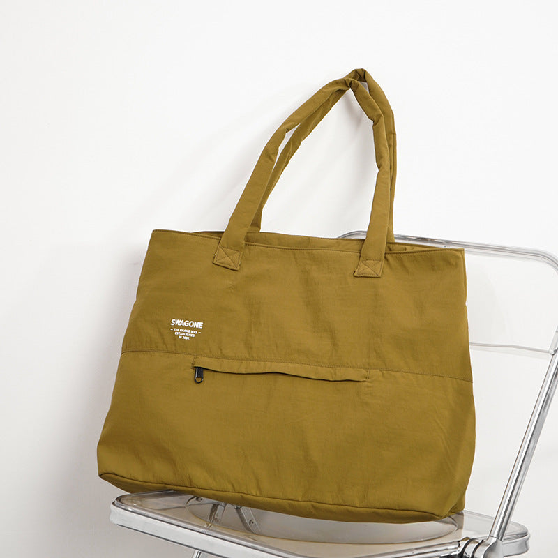 Women's & Men's & Simple Waterproof Lightweight Large Capacity Storage Commuter Men's Shoulder Bags