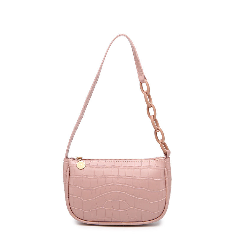 Classic Women's Underarm Crocodile Pattern Fashion Bags