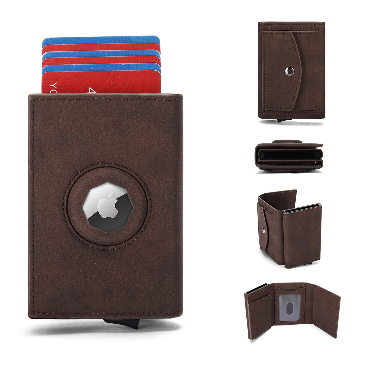 Men's Retro Crazy Horse Leather With Pocket Men's Wallet
