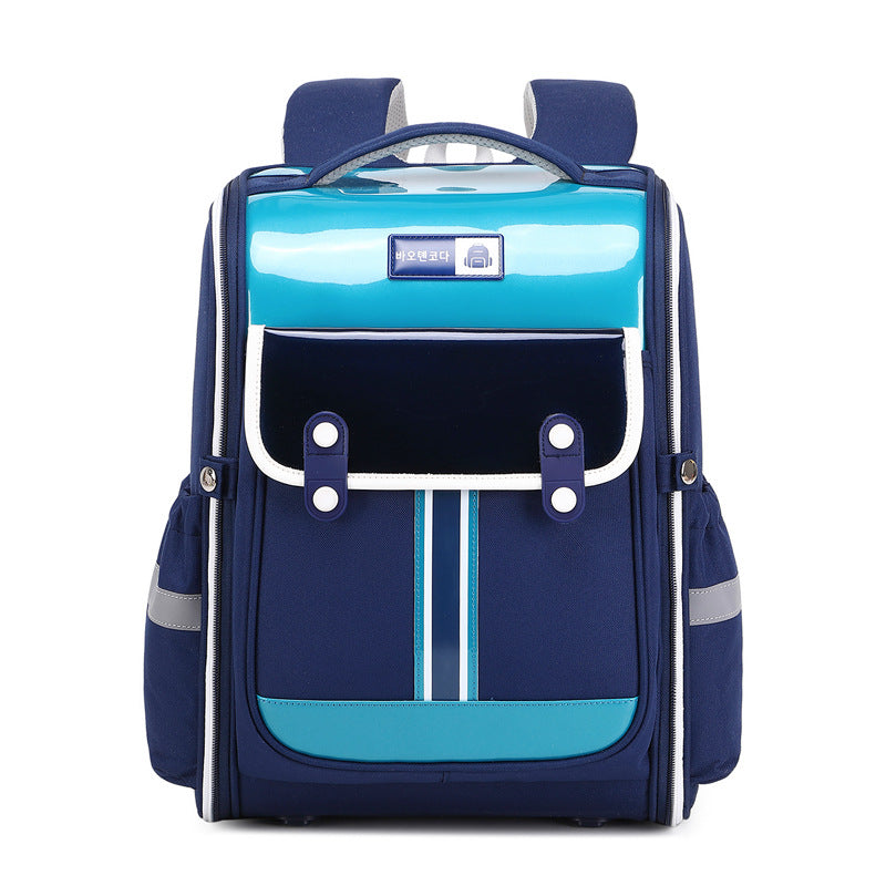 Surface Color Matching Light Tide Spine Protection Elementary School Students' Schoolbags