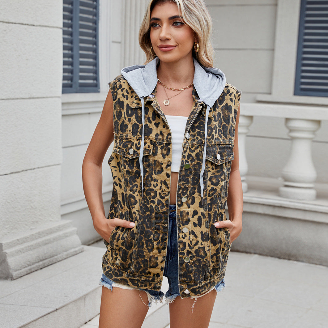 Women's Retro Denim Loose Casual Fashion Vests