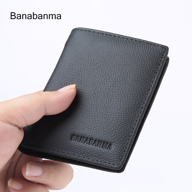 Men's Fashion Business Litchi Grain Large Capacity Men's Wallet