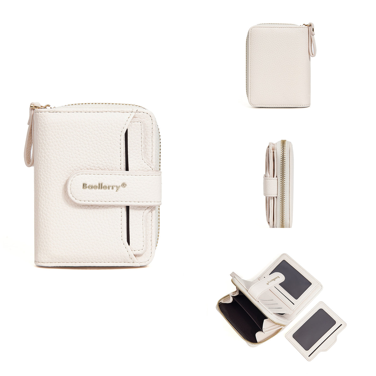 Women's Chic Snap Button Multi Slots Advanced Ladies Wallet