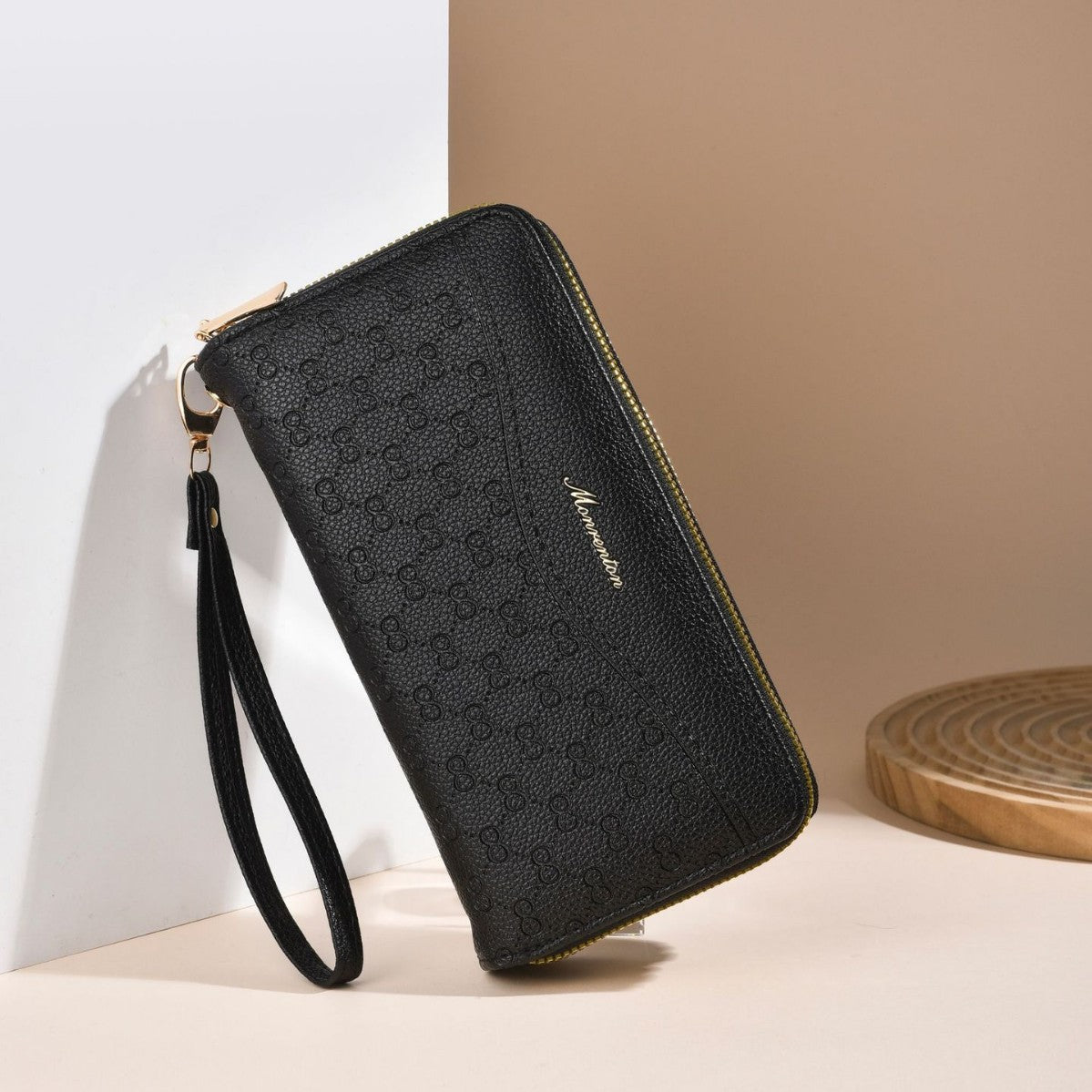 Women's Long Retro Double Zip Clutch Large Phone Bags