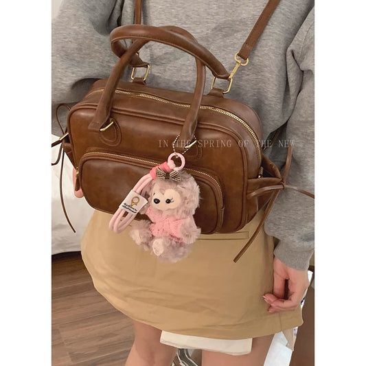 Women's Glamorous Unique Retro Textured Simple Small Square Bags