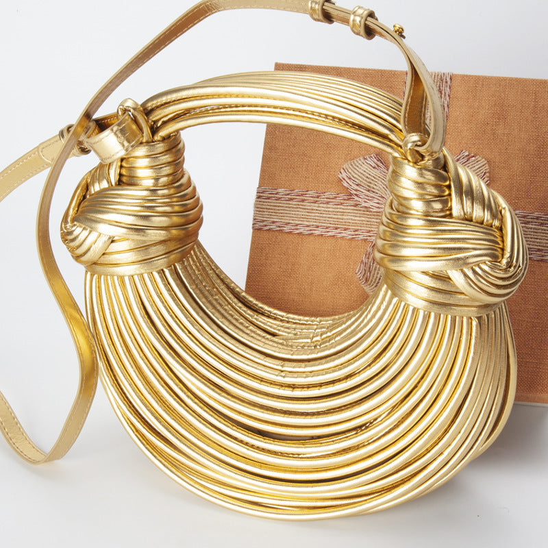 Noodle Hand Gift Carrying Vegetable Basket Knitted Handbags