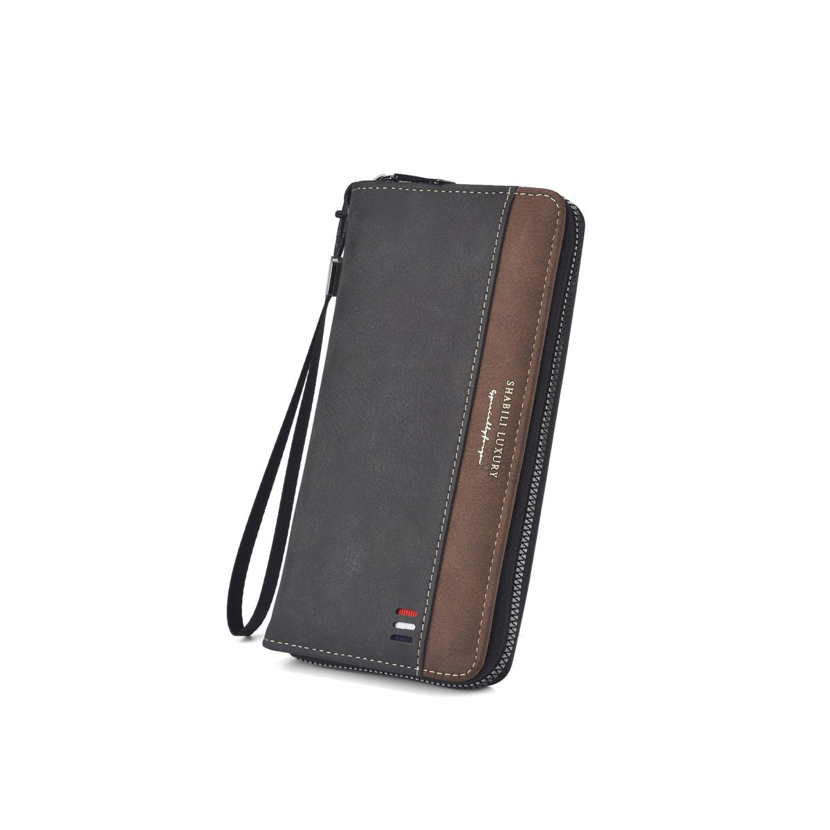 Men's Long Zipper Multiple Slots Large Capacity Mobile Men's Wallet