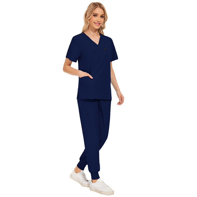 Color Fruit Green Short-sleeved Nurse Jogging Uniform