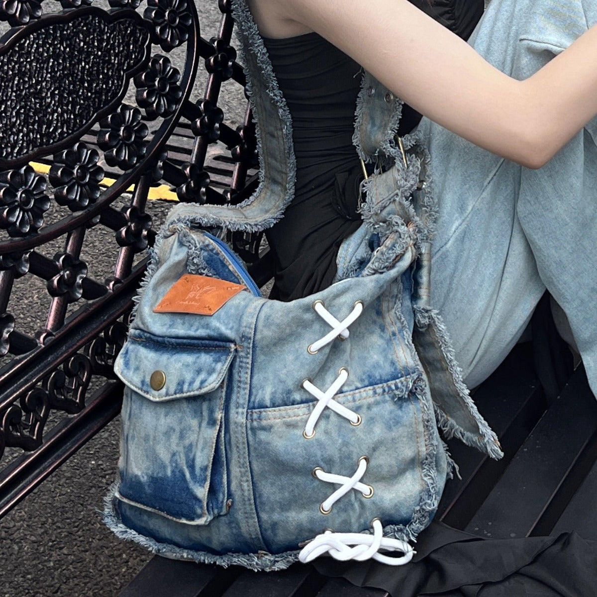 The Old Cowboy Niche Design Raw Crossbody Bags