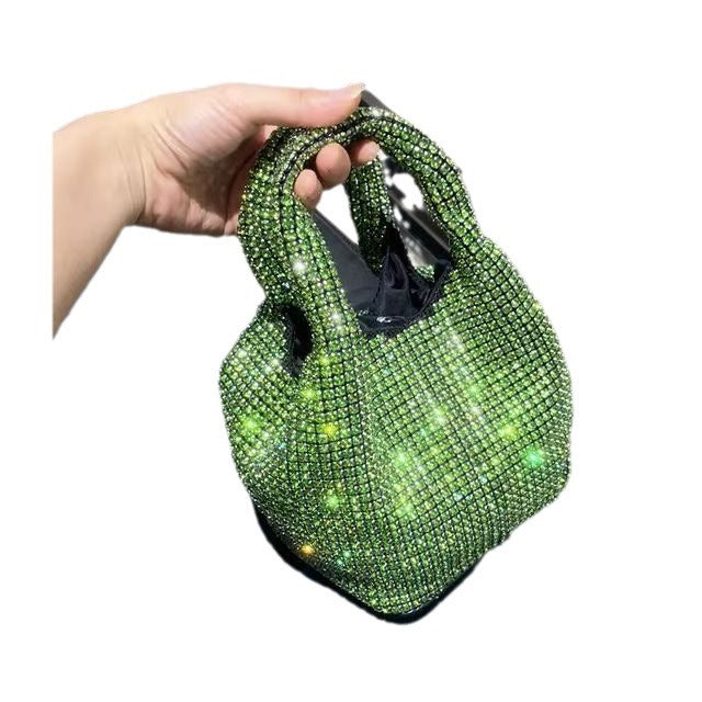 Women's Stylish Diamond Vest Shiny Chain Handbags