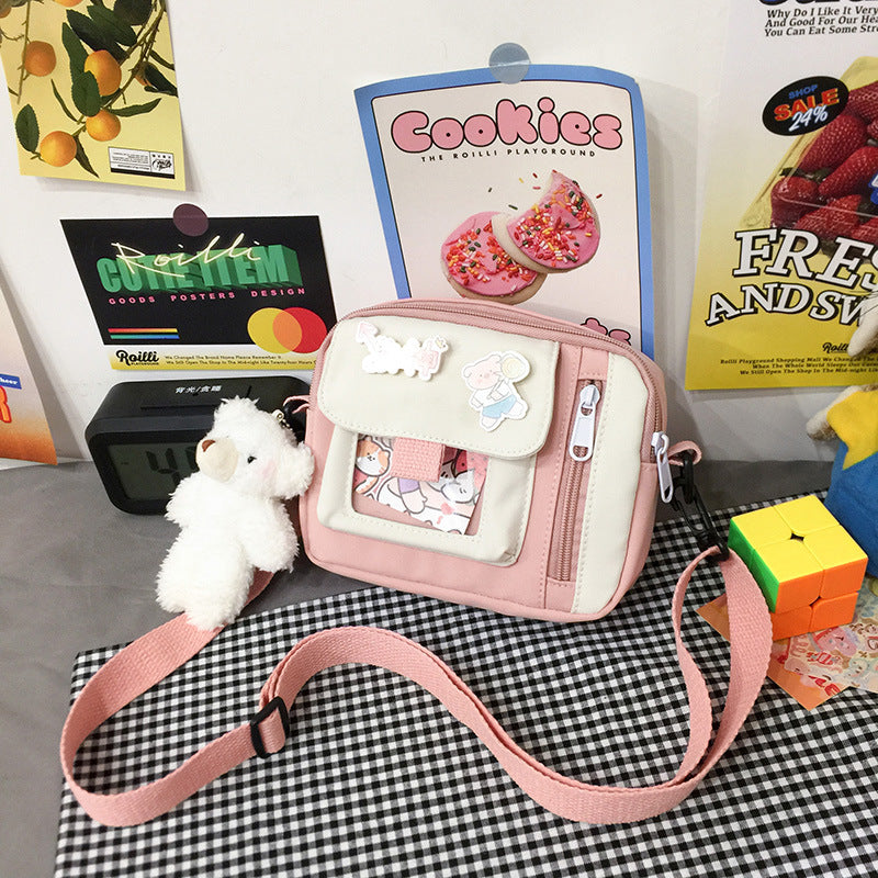 Canvas Female Korean Style Artistic Cute Women's Messenger Bag