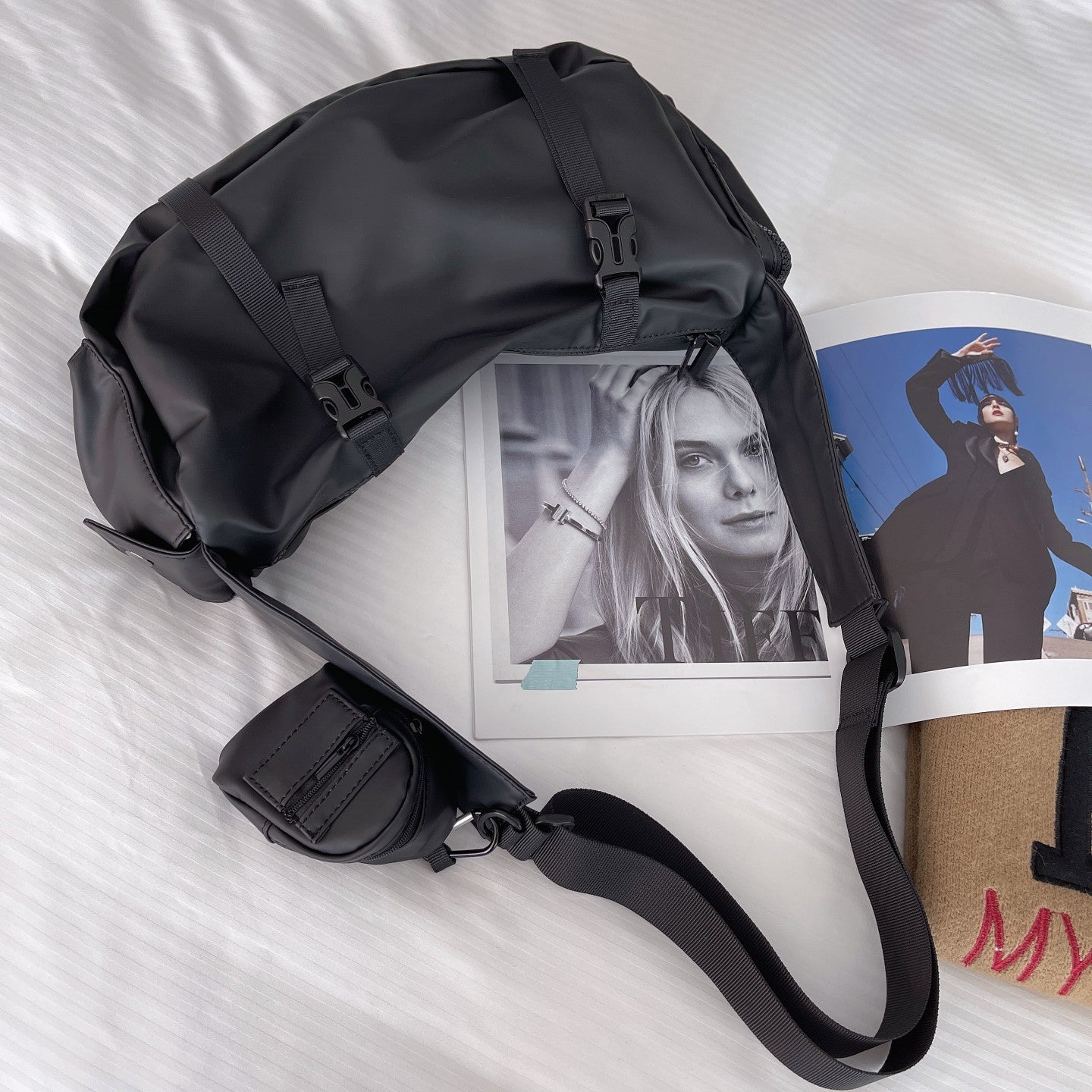 Women's & Men's & Fashion Large Capacity Hip Hop Bags