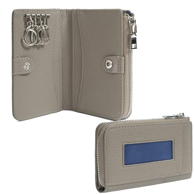 Women's Genuine Leather Cowhide Multifunctional Zipper Ladies Wallets