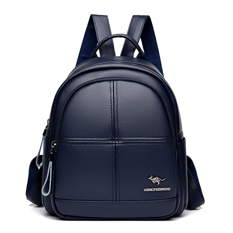 Women's Large Capacity Splicing Simple Fashion Soft Backpacks