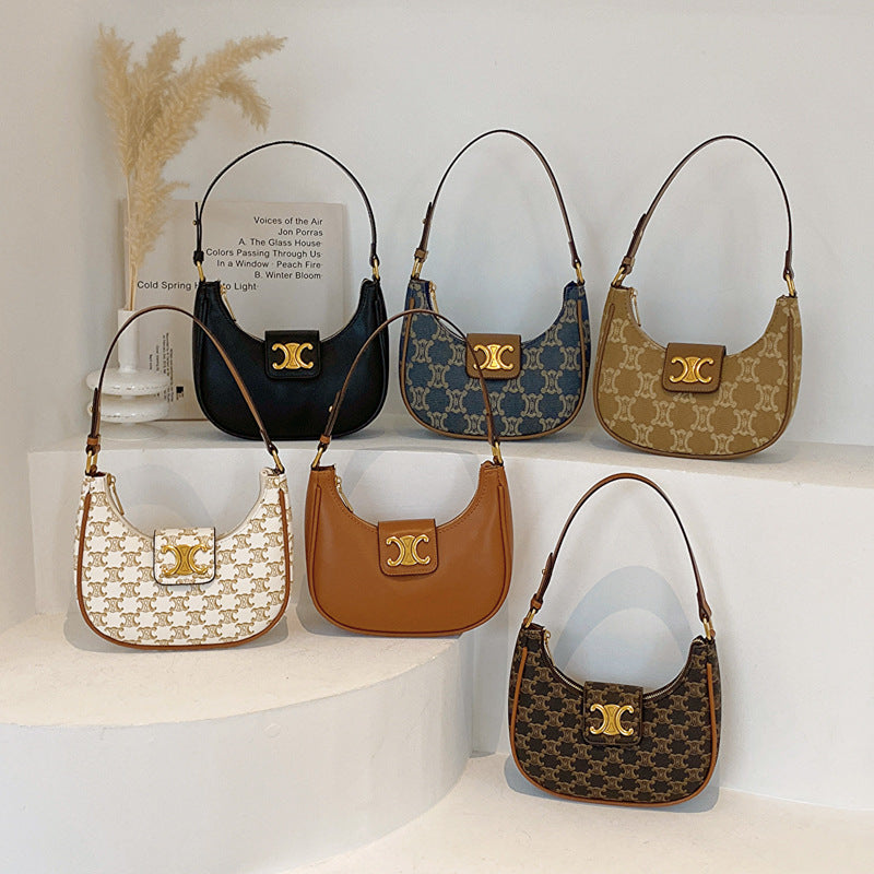 Elegant Arc Underarm Fashion Selenodont Portable Armpit Bags