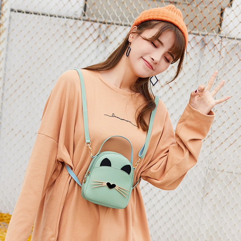 Women's Korean Style Fashionable Mobile Pouch Shoulder Bags