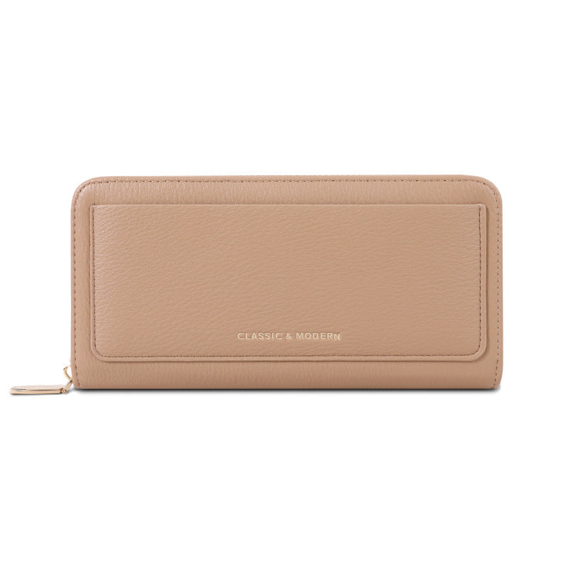 Women's Simple Large Capacity Multiple Slots Long Fashion Portable Ladies Wallet