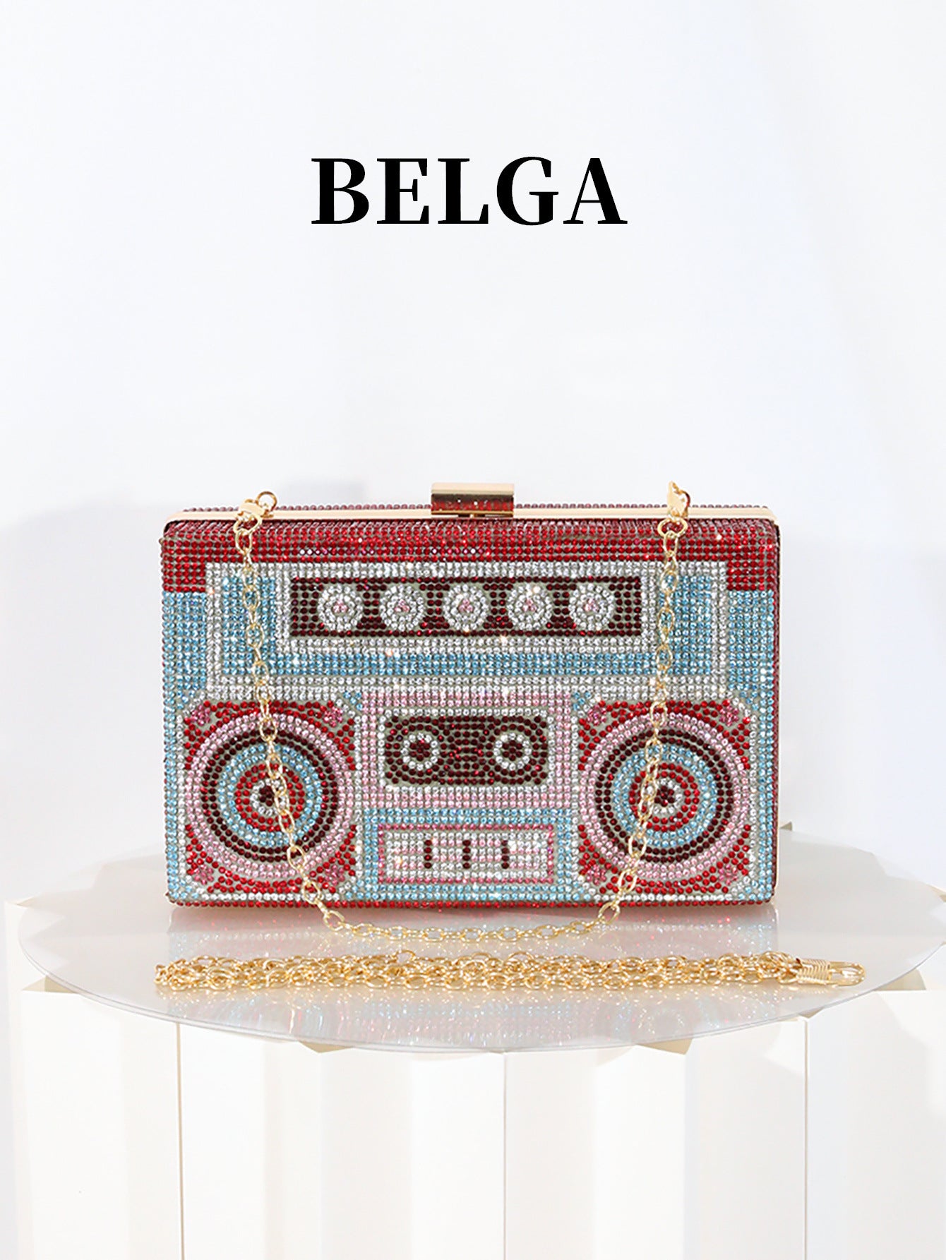 Tape Diamond Shiny Full Party Hand Holding Evening Bags