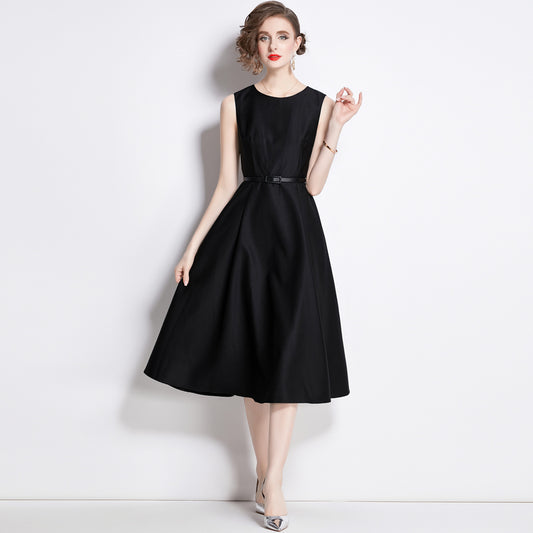 Summer French Style Temperament Lightly Mature Slimming Fashionable Long Dresses