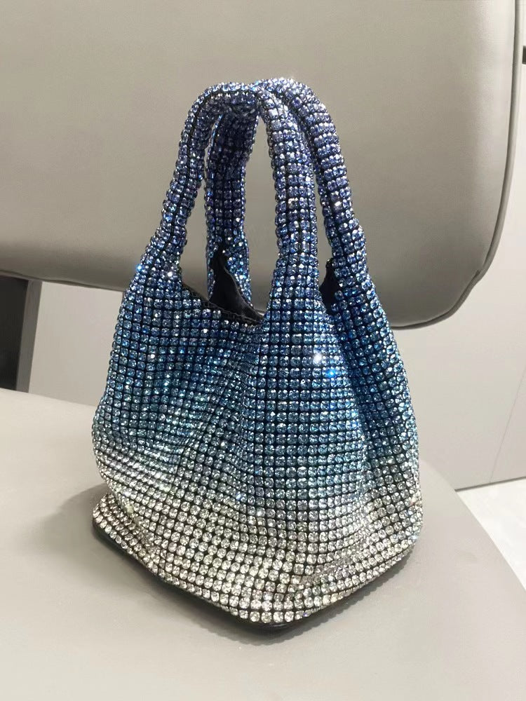 Women's Stylish Diamond Vest Shiny Chain Handbags