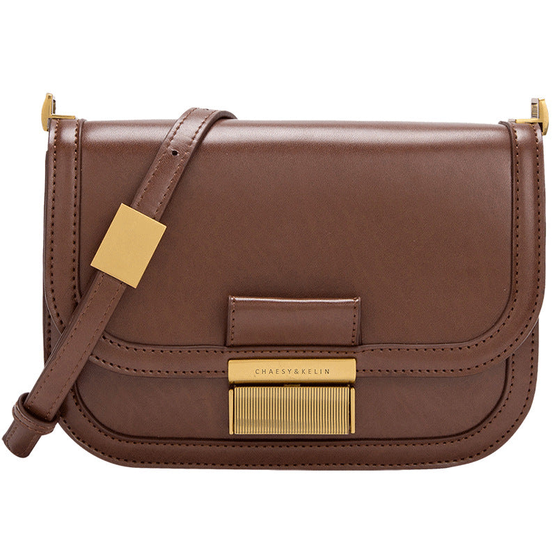 Fashion Women's Niche Retro Simple Leather Bags