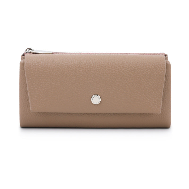 Lychee Pattern Three Fold Long Eastern European Ladies Wallet
