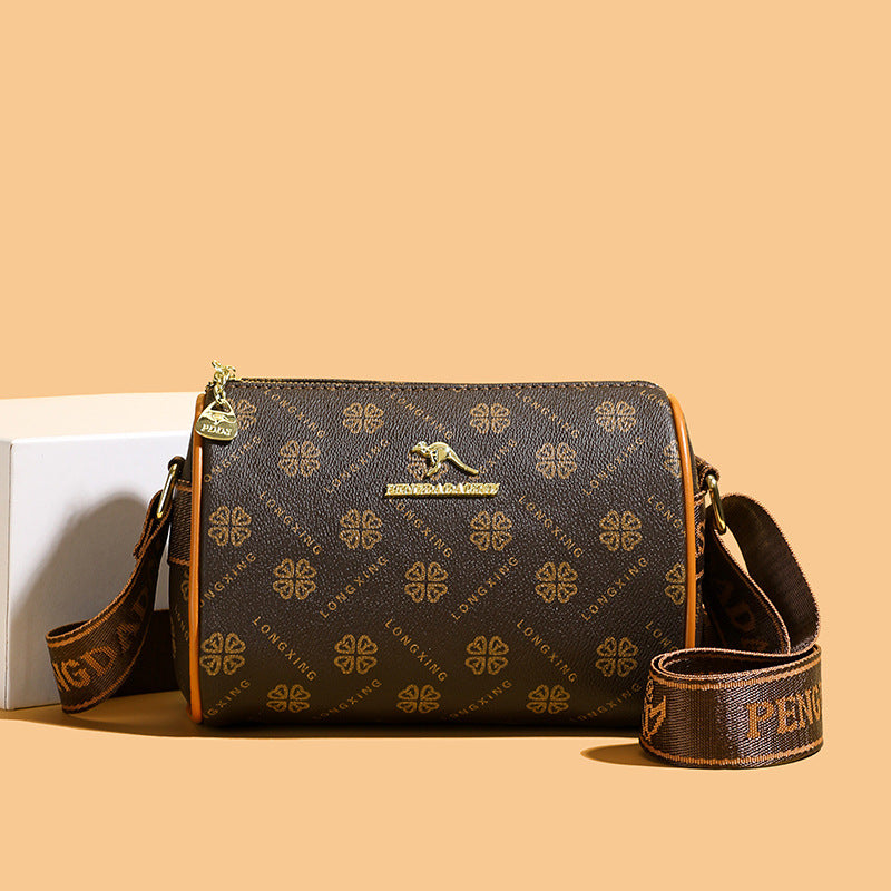 Women's Printed Wide Strap Trendy Fashion Commuter Women's Shoulder Bag