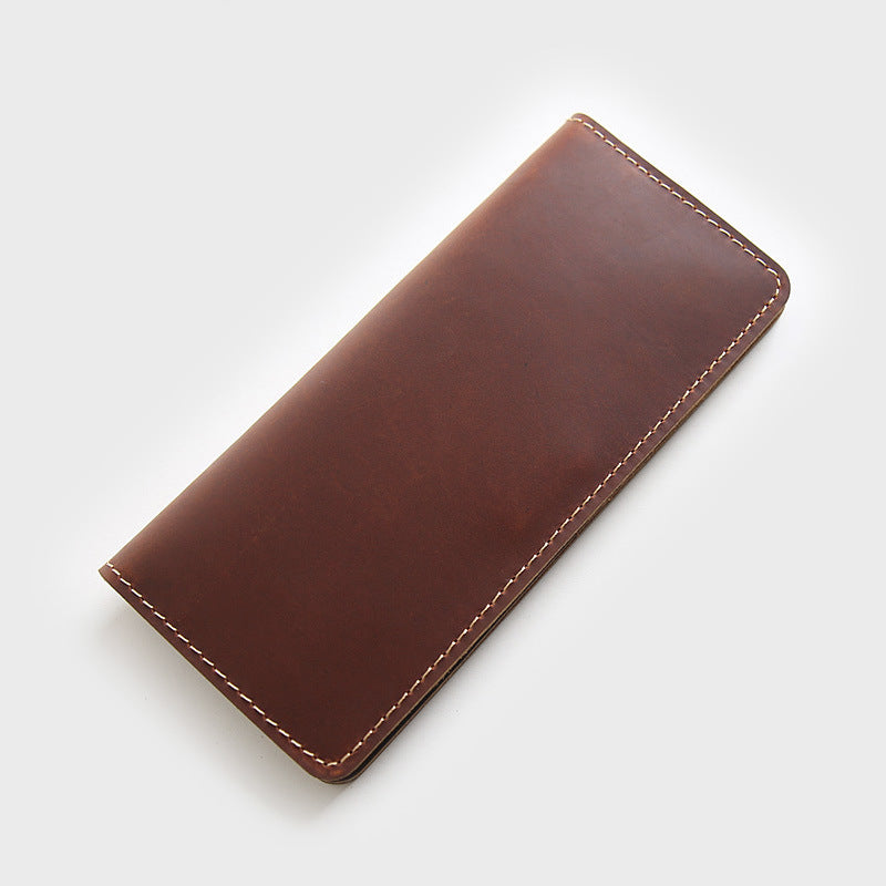 Men's Horse First Layer Cowhide Long Genuine Men's Wallets