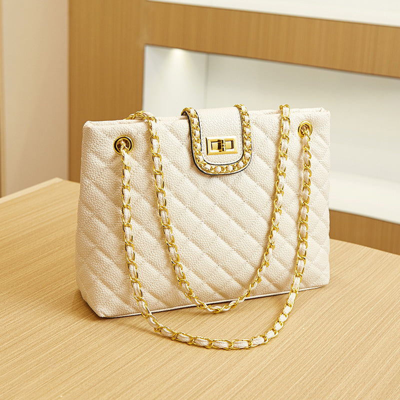 Women's New Large Capacity Fashion Caviar Shoulder Bags